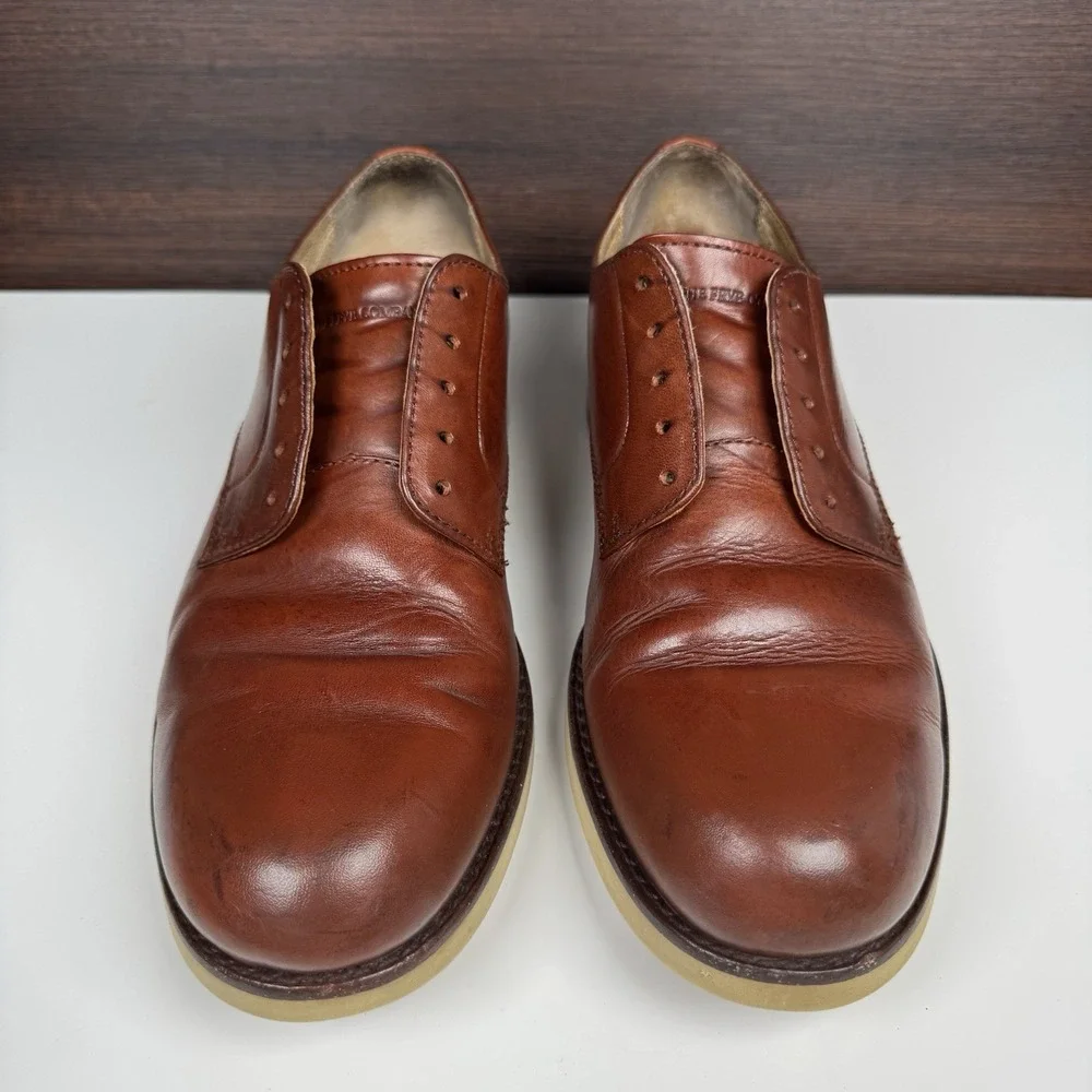 Frye Grant Oxford Men's Brown Leather Dress Casual Shoes Size 10 Model 87636